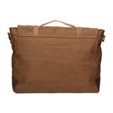 Minerva Borsa a mano unisex Canvas e pelle ZG3011-FANGO TAUPE Gave Lux