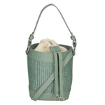 Borsa a secchiello da donna Misto pelle e tessuto MYB-05166-SS-331+S96 MENTA My Best Bag