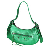 Gloria Borsa a mano da donna Vera pelle 05708-L028 VERDE MEDIO Gave Lux