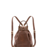 Zaino in vera pelle unisex Made in Italy 4030-TESTA DI MORO Alessia Firenze