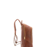 Zaino unisex in vera pelle 100% cotone 4428-MARRONE Alessia Firenze