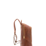 Zaino unisex in vera pelle 100% cotone 4428-MARRONE Alessia Firenze