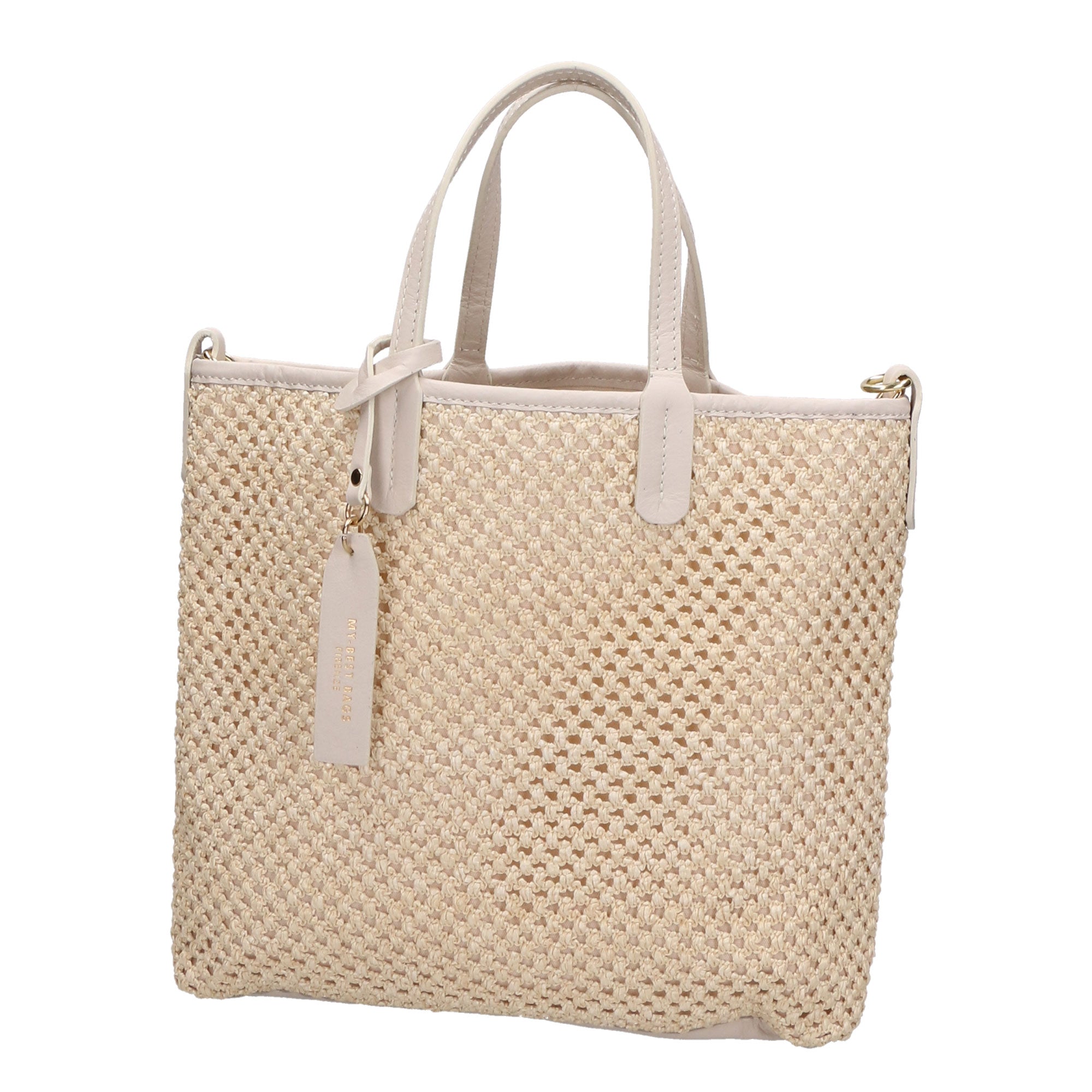 Borsa a mano da donna Paglia & Pelle MYB-7028-SS-142 BEIGE My Best Bag