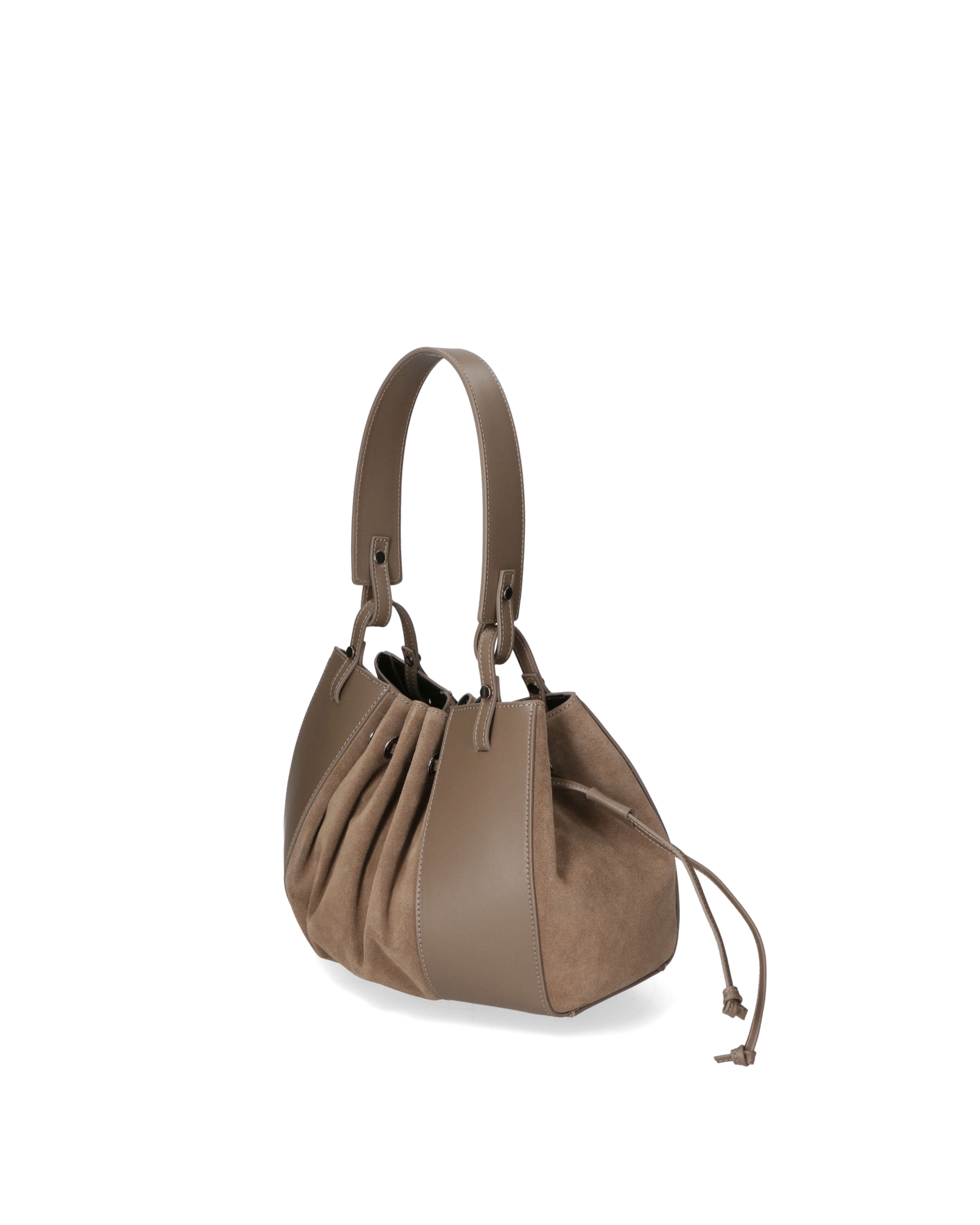 Edera Chic Borsa a mano da donna Vera Pelle 03695-L110 TAUPE Chiara Ferretti