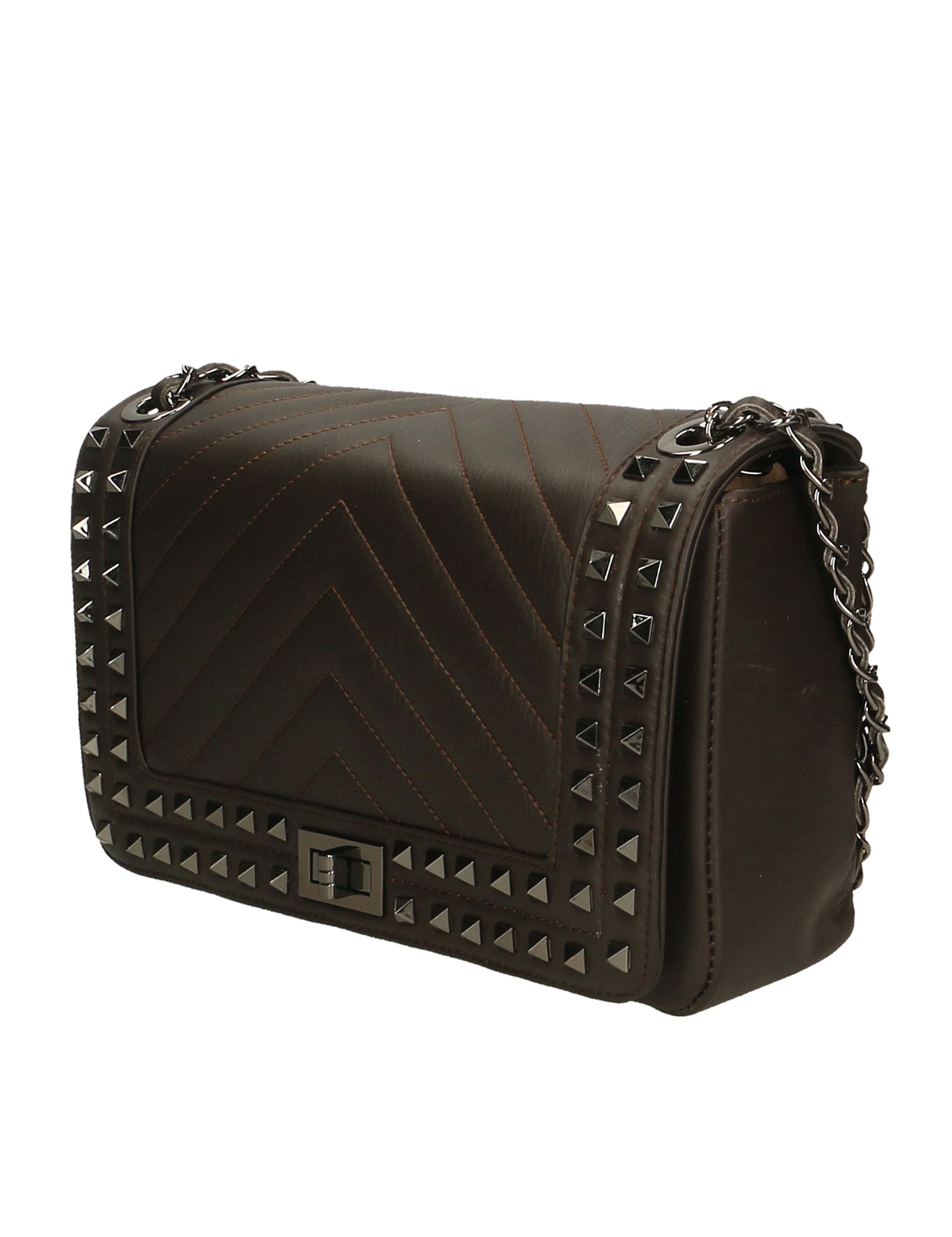 Bologna Borsa a spalla da donna Vera pelle 6590-T.MORO DARK BROWN Gave Lux