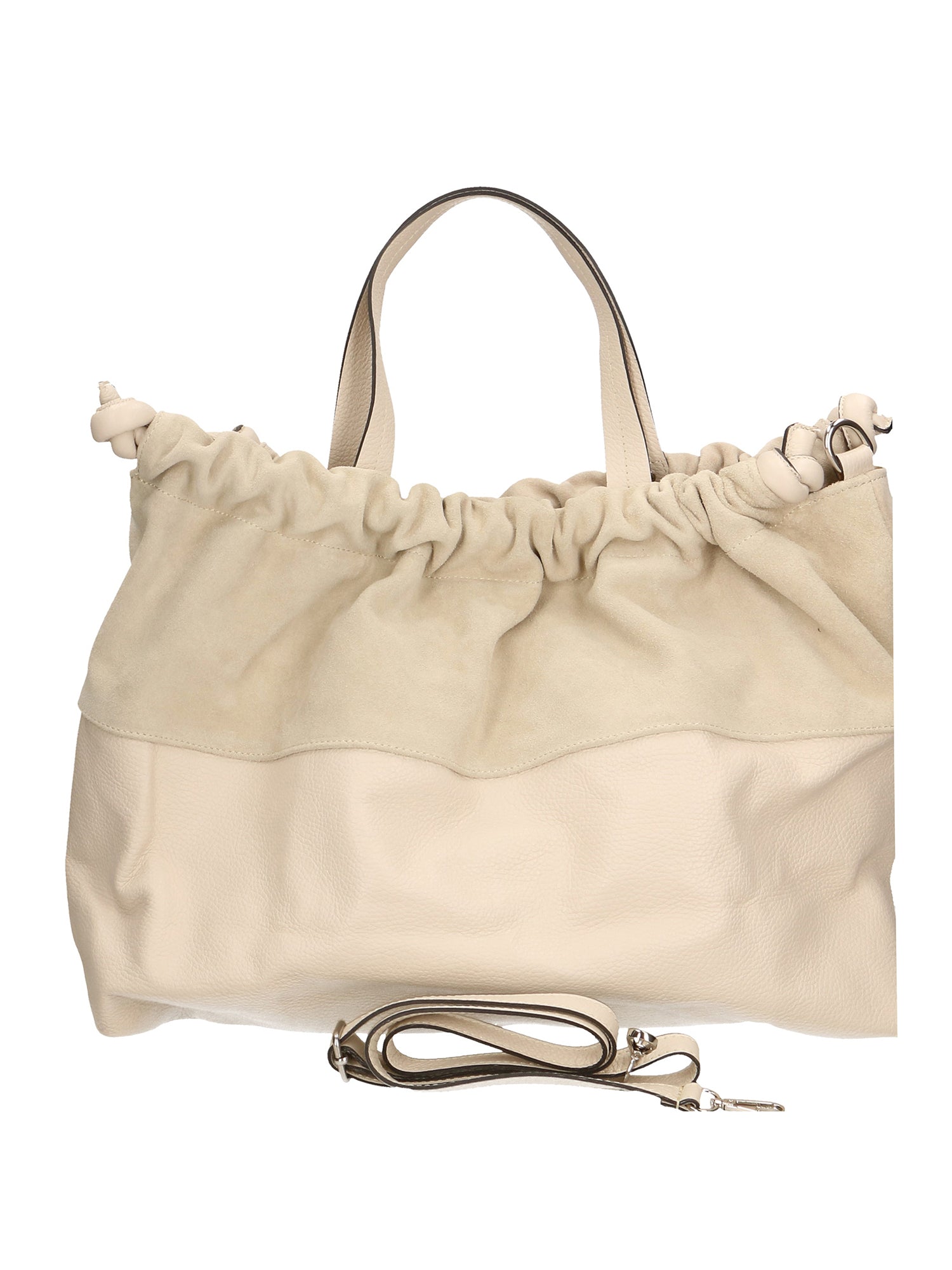 Firenze Borsa a mano da donna Vera pelle 01838-D37 LATTE MILK Gave Lux