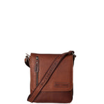 Borsa a tracolla da uomo Vera pelle HIL-3069S-T.MORO Hill Burry