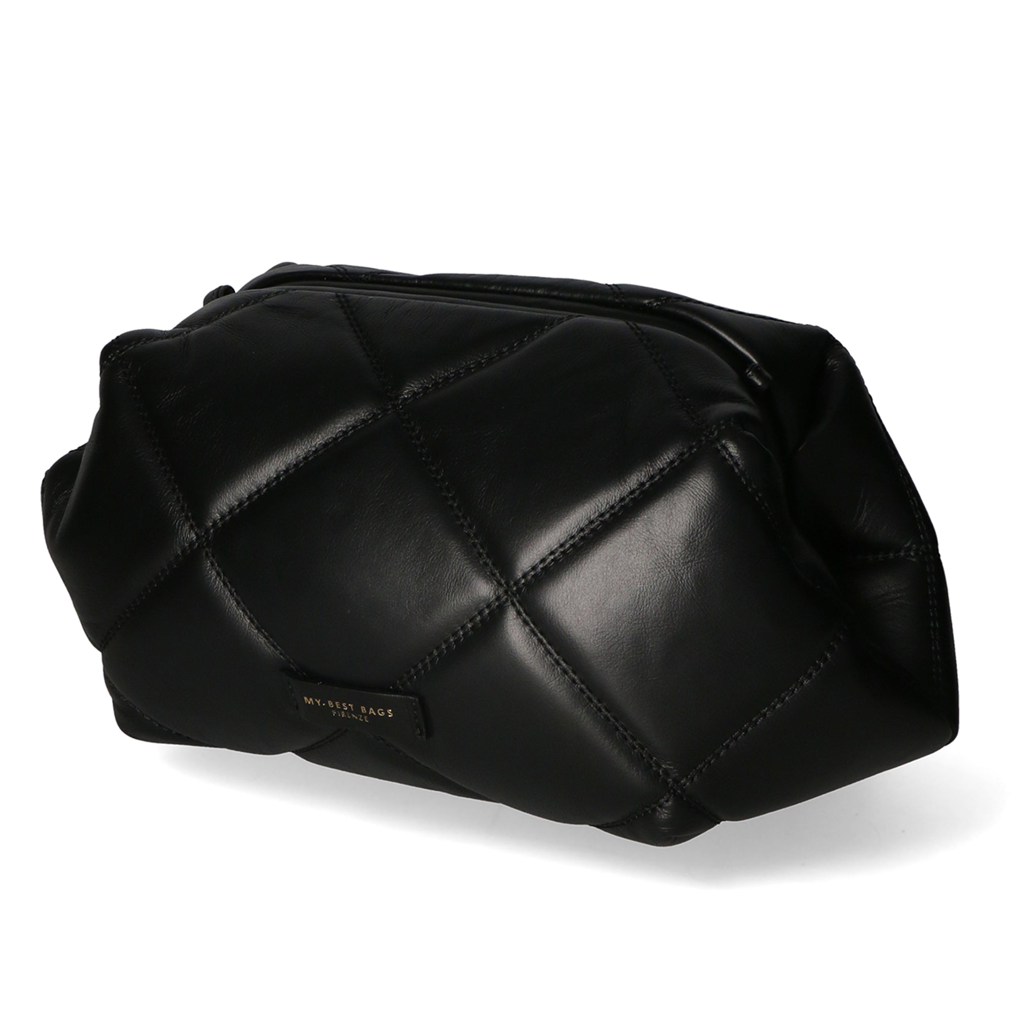 Borsa a tracolla da donna Vera pelle MYB-8043-FW-NERO BLACK My Best Bag