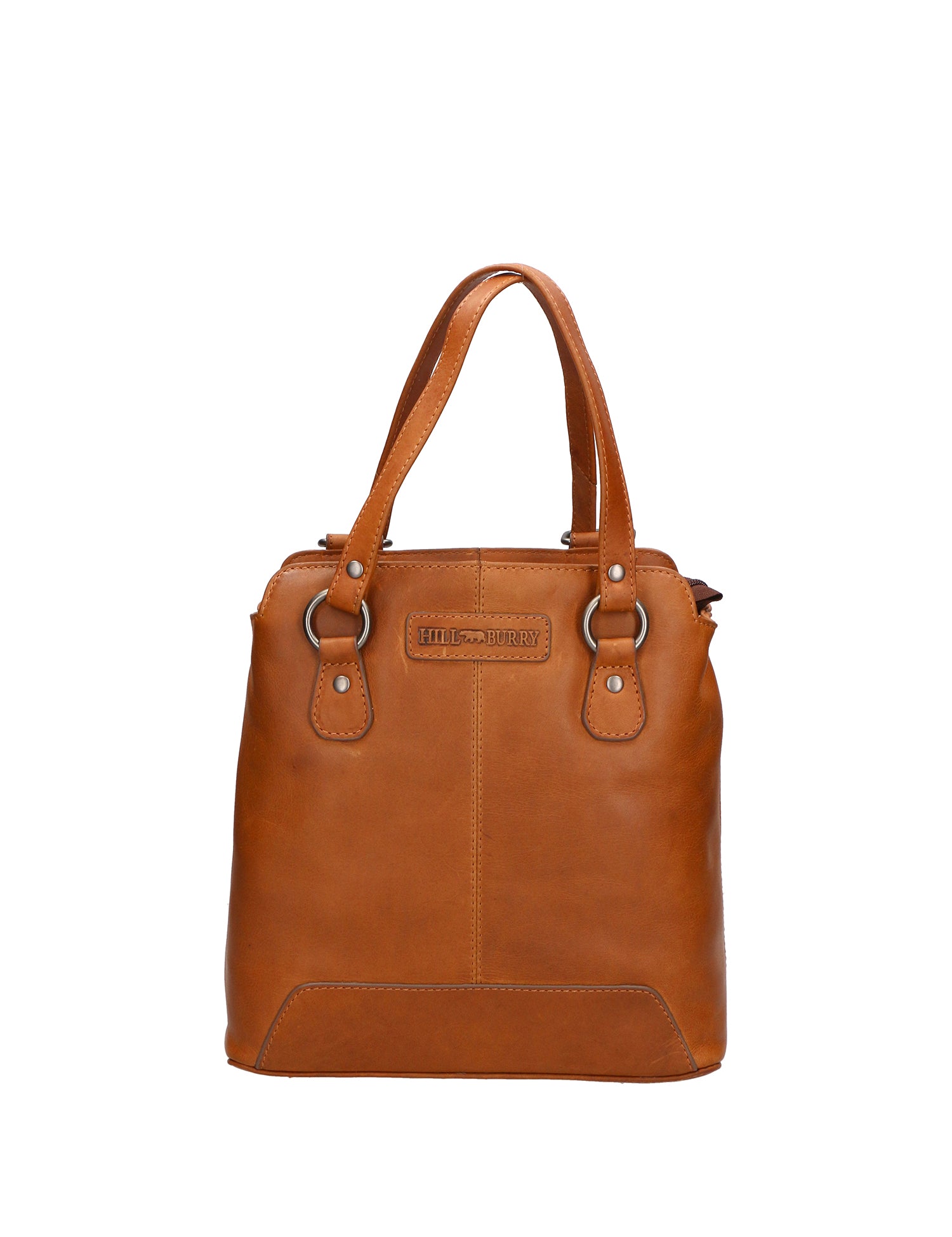 Borsa a spalla uomo in vera pelle Convertibile HILB-4065-CUOIO Hill Burry