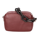 Barbara Borsa a spalla da donna Vera pelle 05706-D34 BORDO BORDEAUX Gave Lux