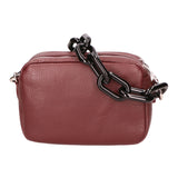 Barbara Borsa a spalla da donna Vera pelle 05706-D34 BORDO BORDEAUX Gave Lux