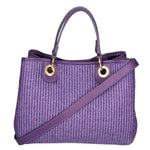 Borsa a mano da donna Paglia & Pelle MYB-05167-SS-307+D45 VIOLA My Best Bag