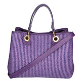 Borsa a mano da donna Paglia & Pelle MYB-05167-SS-307+D45 VIOLA My Best Bag