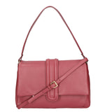 Jasmine Borsa a spalla da donna Vera pelle 06496-S10 RUBINO Gave Lux