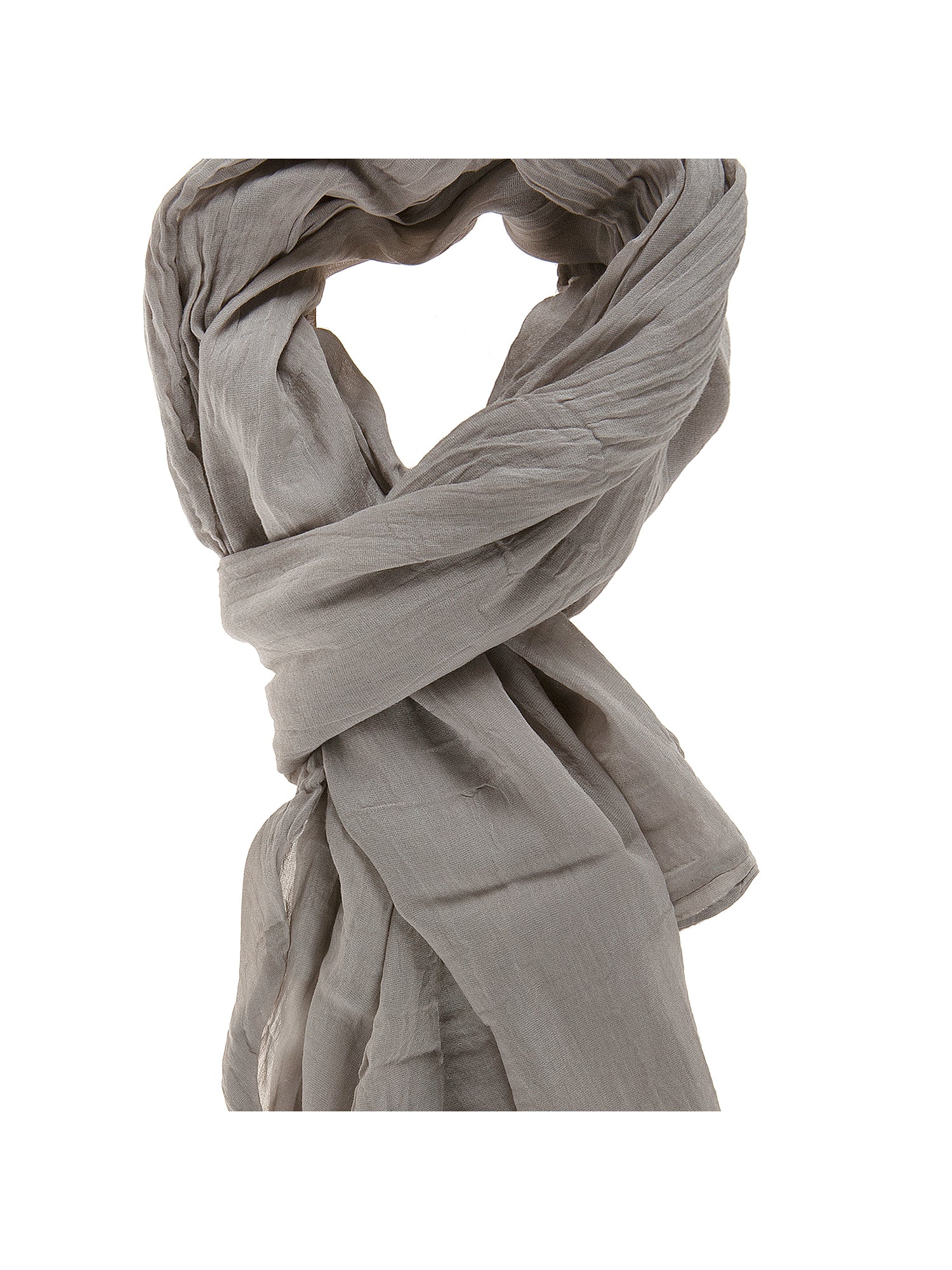 Tina L2037-TAUPE Foulard unisex Cotone e Seta Gave Lux