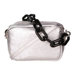 Barbara Borsa a spalla da donna Vera pelle 05706-L001 ARGENTO Gave Lux