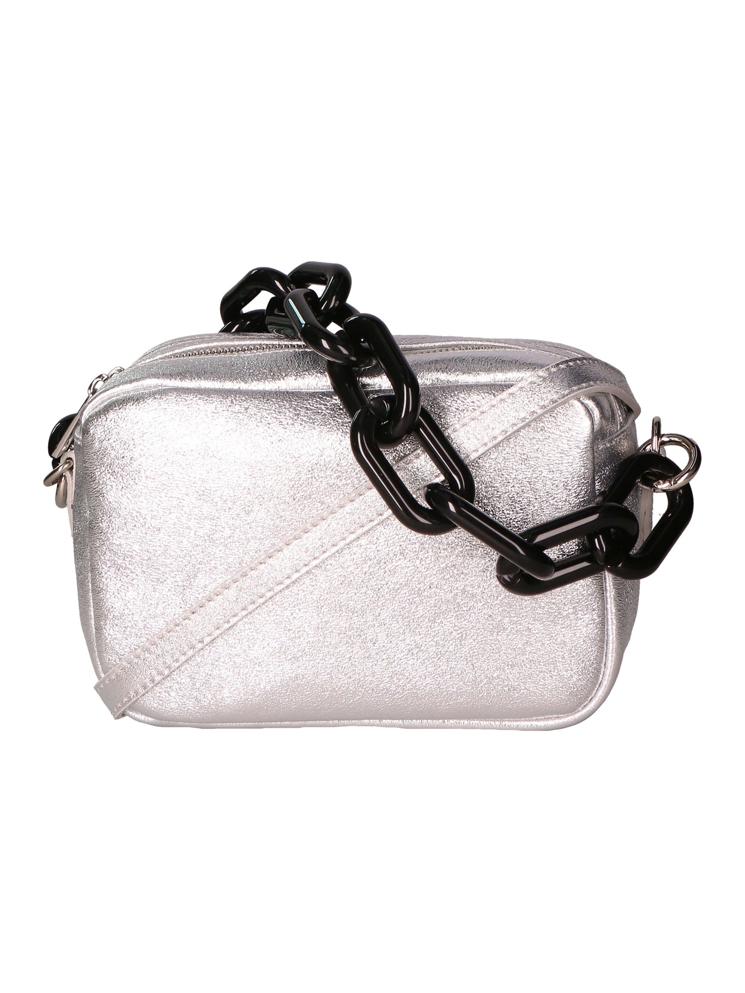 Barbara Borsa a spalla da donna Vera pelle 05706-L001 ARGENTO Gave Lux