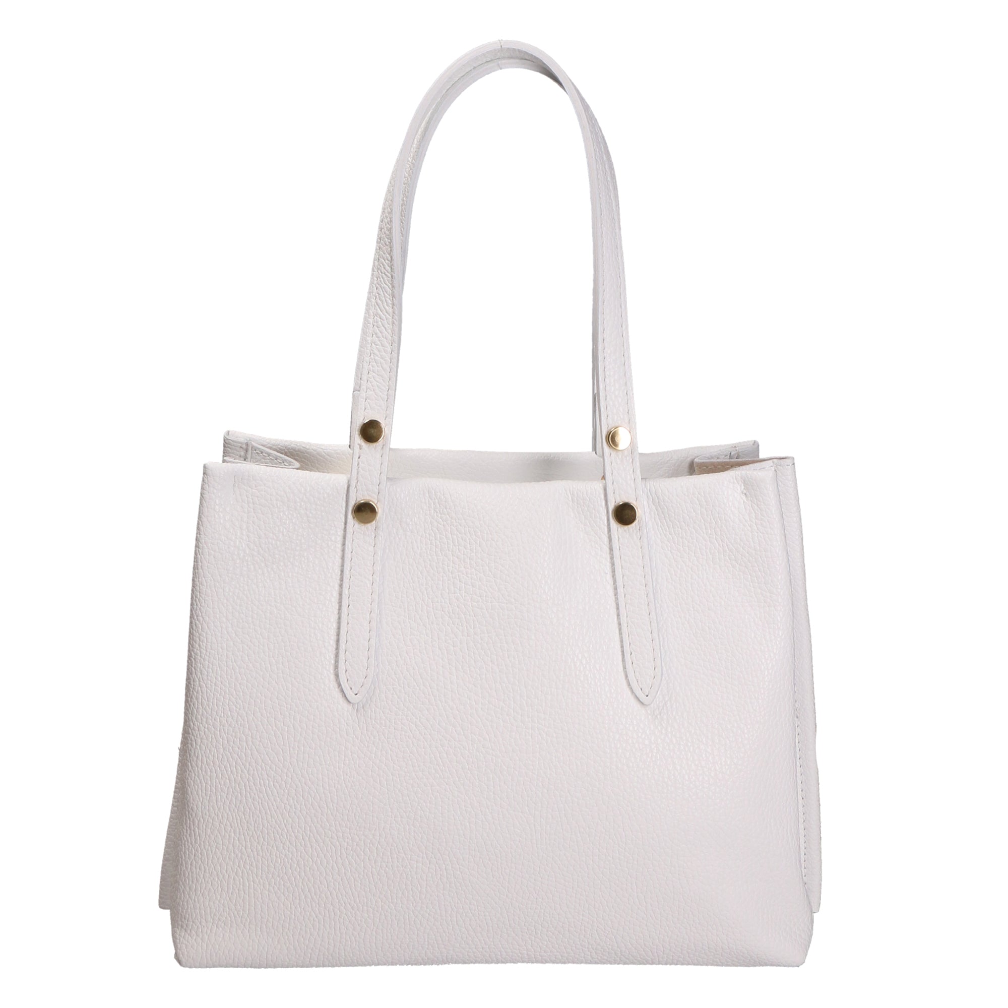 Iris Borsa a spalla da donna 100% pelle 06245-BIANCO WHITE Gave Lux