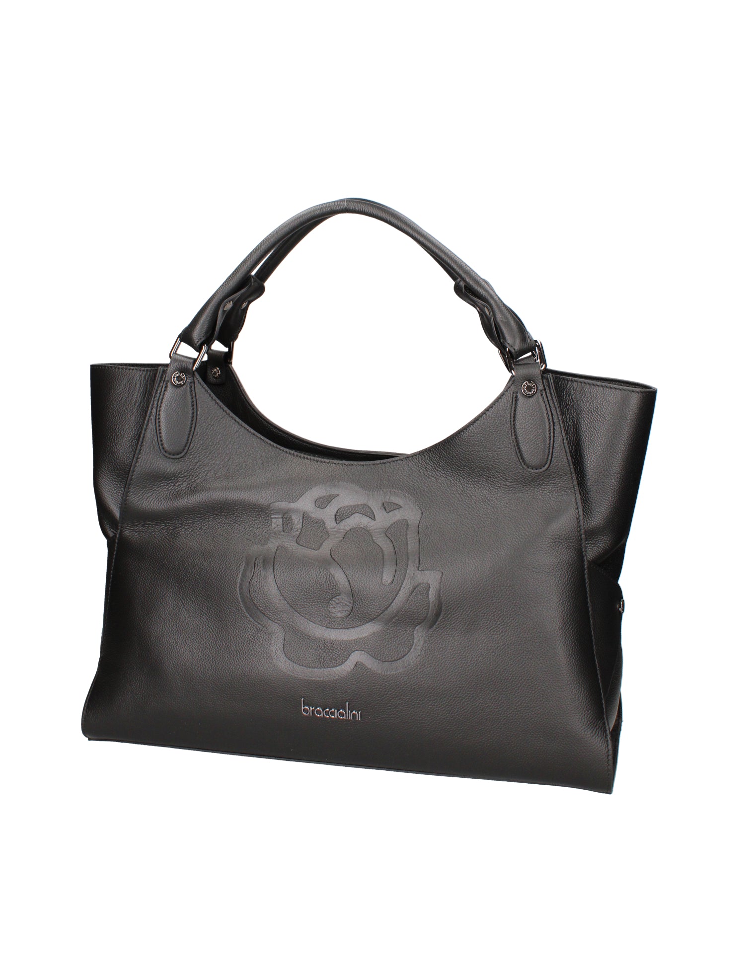 Valoria Elite Borsa a spalla da donna 100% pelle B16242-NERO Braccialini