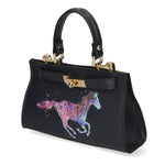 Noel Borsa a mano da donna Vera pelle 04265-D26 BLU SCURO DARK BLUE Gave Lux