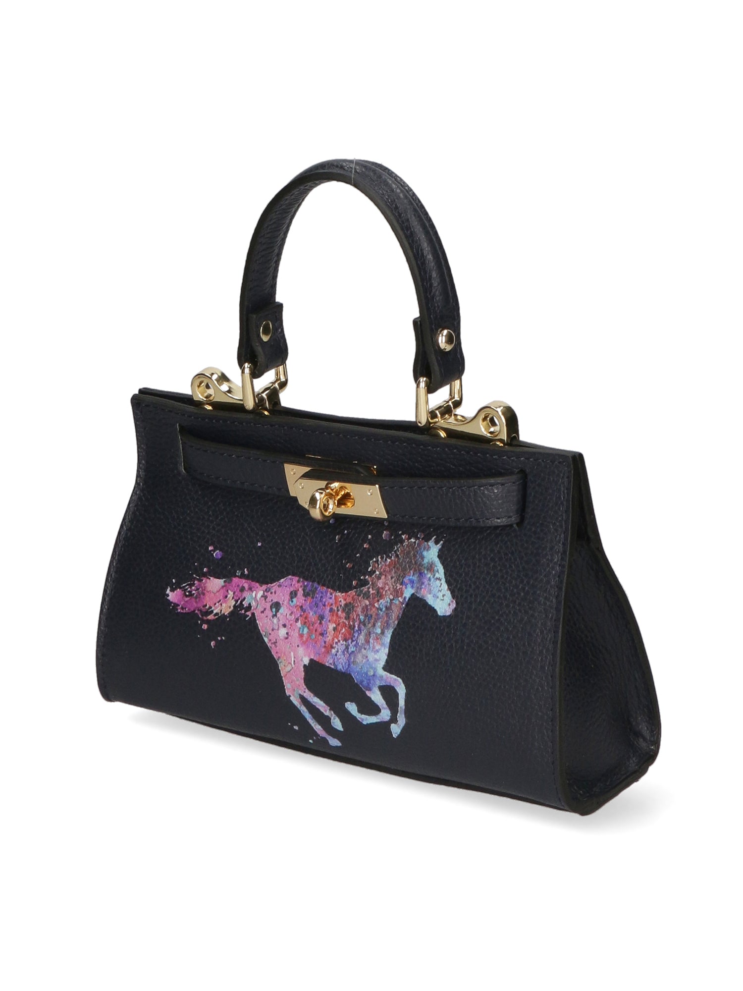 Noel Borsa a mano da donna Vera pelle 04265-D26 BLU SCURO DARK BLUE Gave Lux