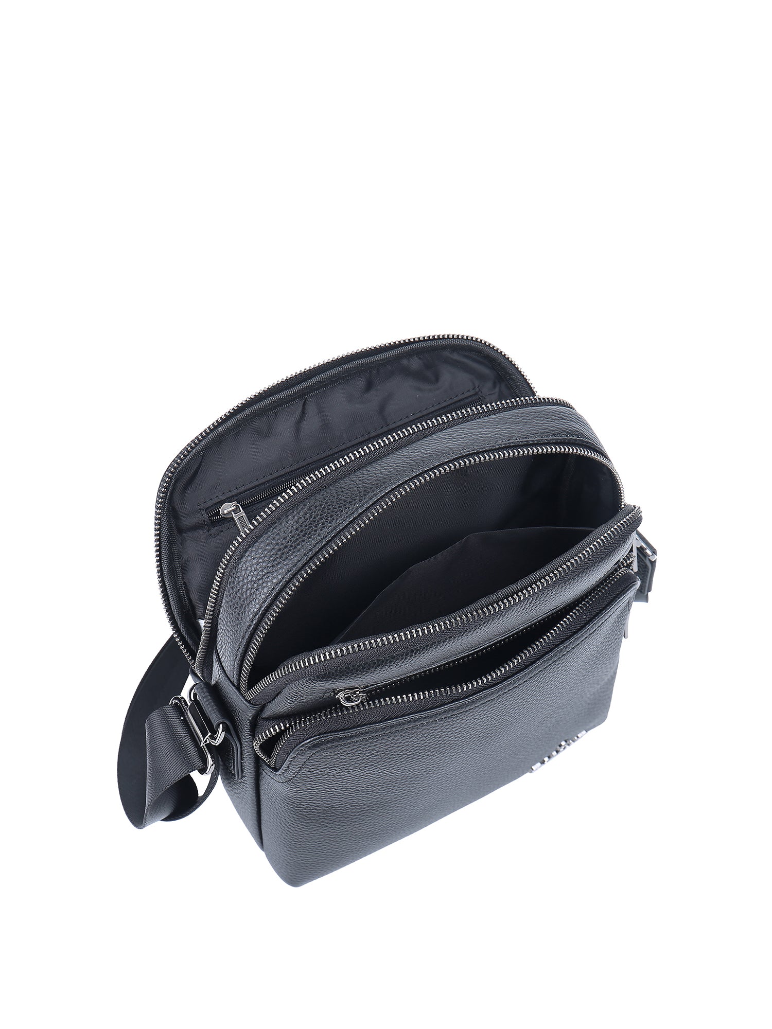 Borsa a tracolla uomo vera pelle Casual BC1485-BLACK B Cavalli