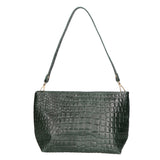 Lorelei Borsa a spalla da donna Vera pelle croco 06498-017 VERDE BOTTIGLIA Gave Lux