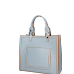 Borsa a mano da donna 100% vera pelle 07262-P 631 CIELO Roberta Rossi