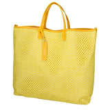 Borsa a mano da donna Paglia e pelle MYB-7027-SS-GIALLO My Best Bag