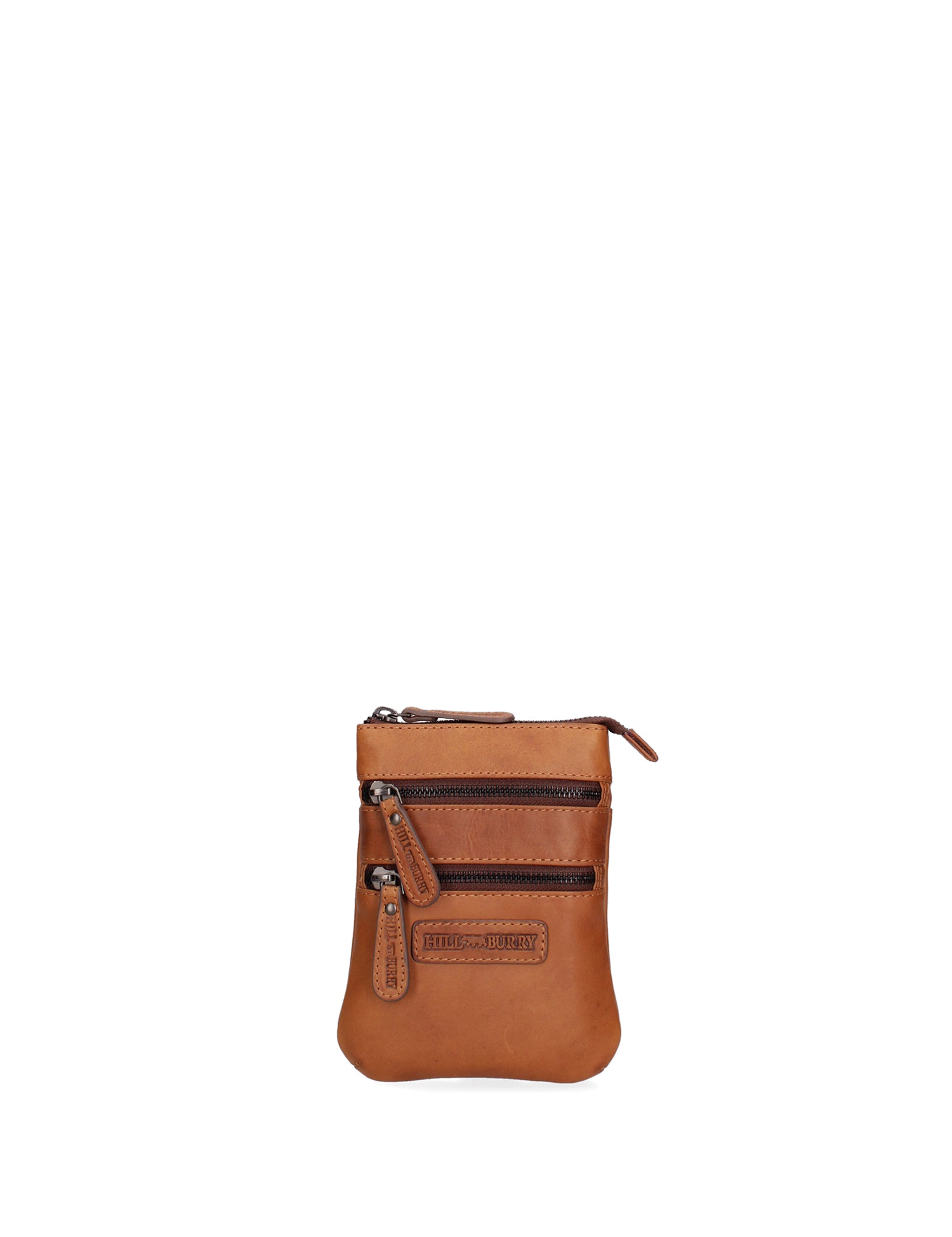 Borsa a tracolla da uomo 100% vera pelle HILB-3190-CUOIO Hill Burry
