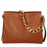 Annalou Borsa a spalla da donna Vera pelle 05417-D17 CUOIO SCURO Gave Lux