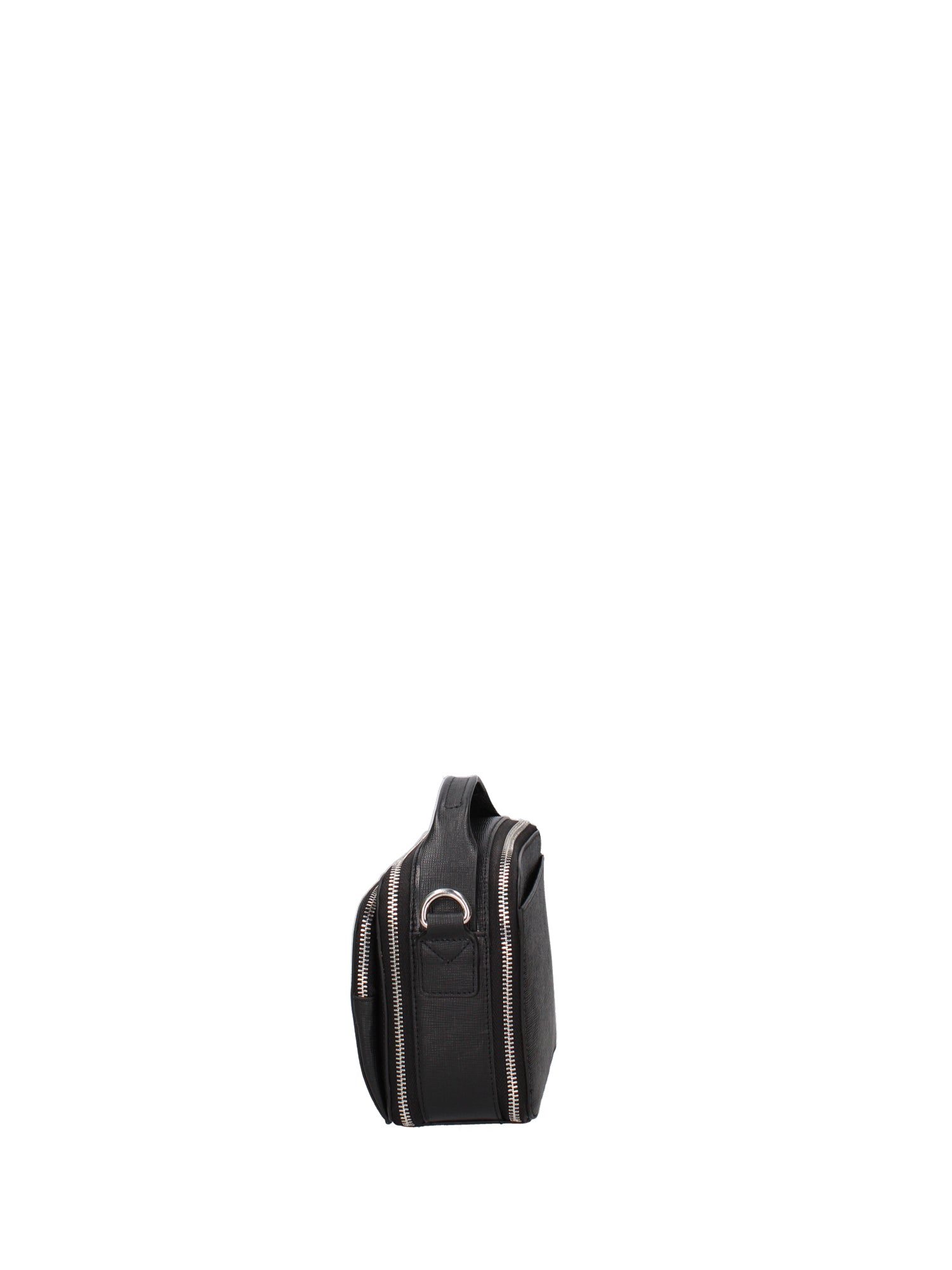 Borsa a tracolla uomo in vera pelle Casual JR-B124-BLACK John Richmond