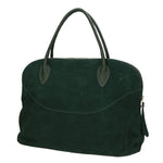 Borsa a mano da donna 100% pelle scamosciata MYB-6014-FW-06058 VERDE My Best Bag