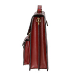 Tancredi Borsa da lavoro unisex in pelle Vera pelle 7013-ROSSO RED Gave Lux