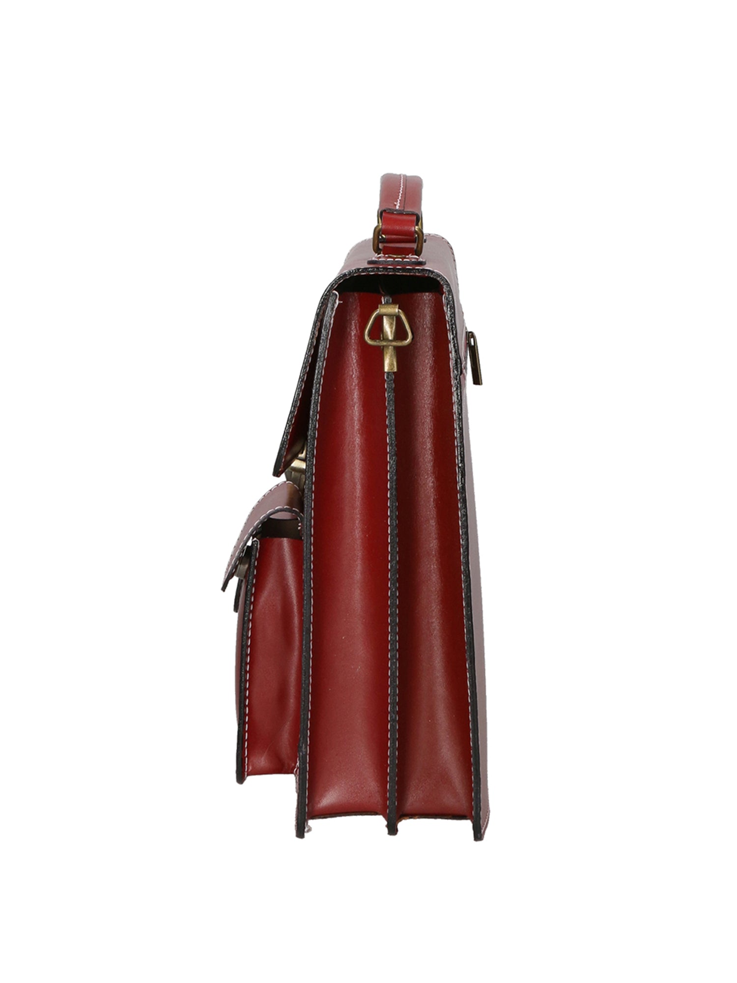 Tancredi Borsa da lavoro unisex in pelle Vera pelle 7013-ROSSO RED Gave Lux