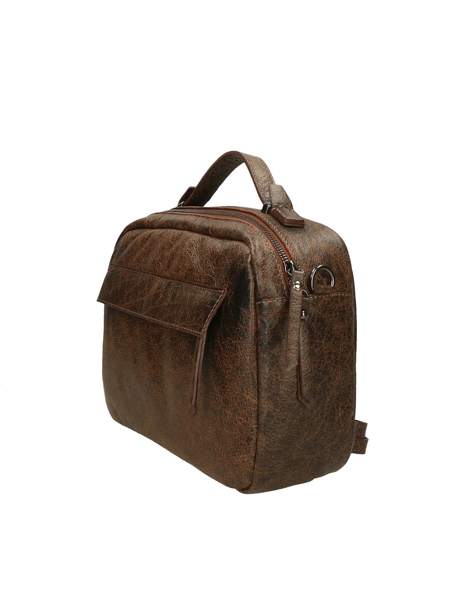 Vera Pelle 6542-CUOIO COGNAC Borsa a mano unisex Modello Avelon Gave Lux