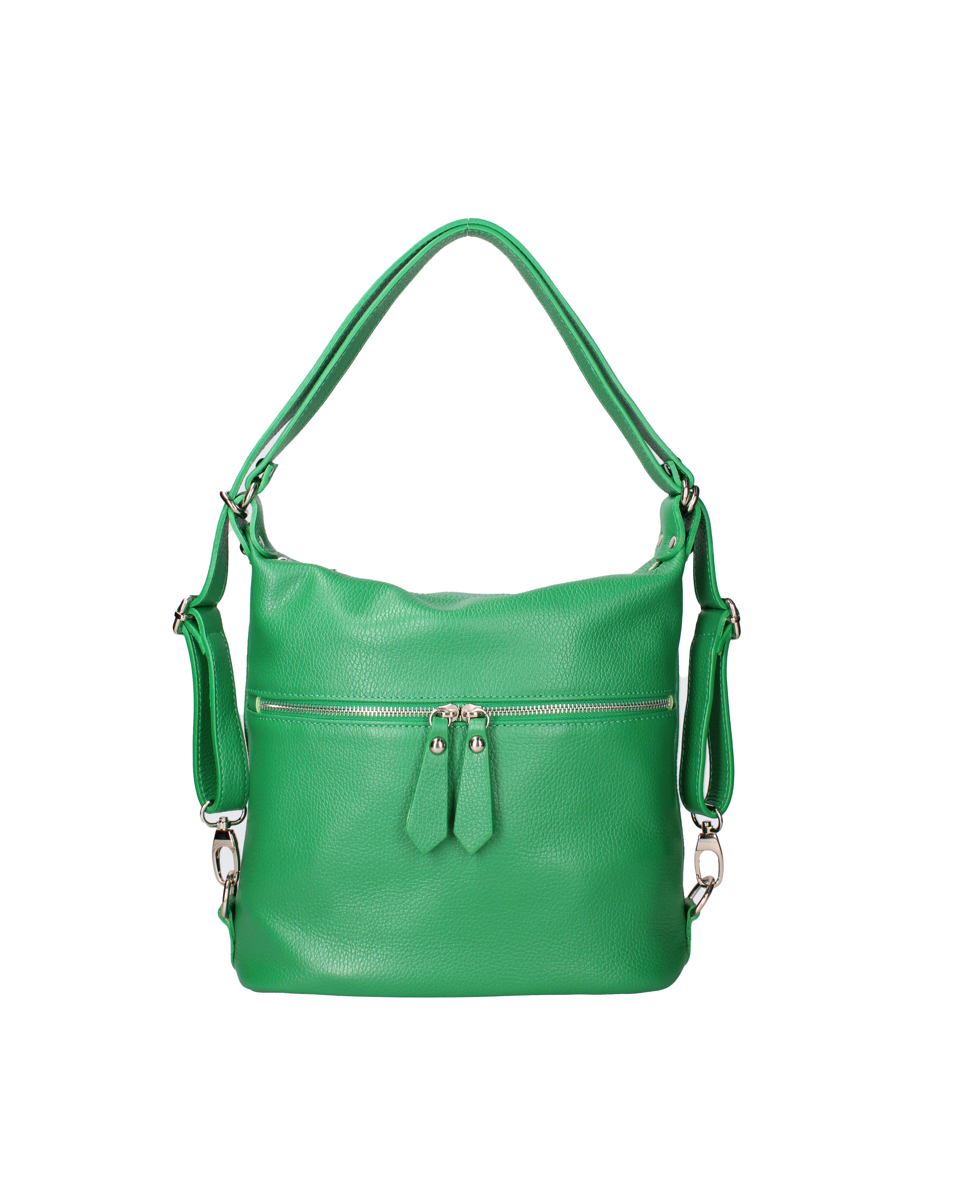 Bianca Borsa a spalla da donna Vera pelle 07136-D47 VERDE MELA Viola Castellani