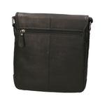 Borsa a tracolla uomo in vera pelle RFID HILB-2089WASH-NERO Hill Burry