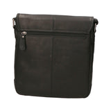 Borsa a tracolla uomo in vera pelle RFID HILB-2089WASH-NERO Hill Burry