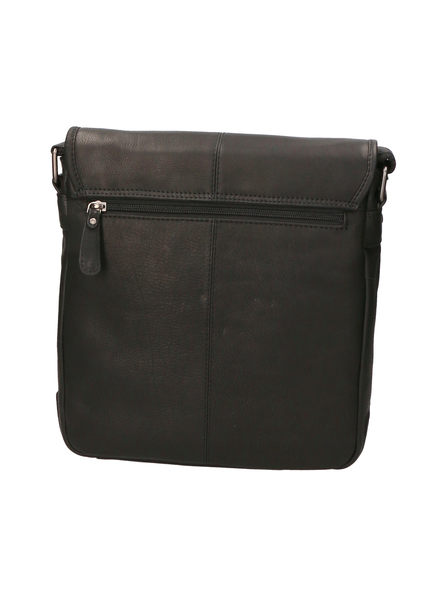 Borsa a tracolla uomo in vera pelle RFID HILB-2089WASH-NERO Hill Burry