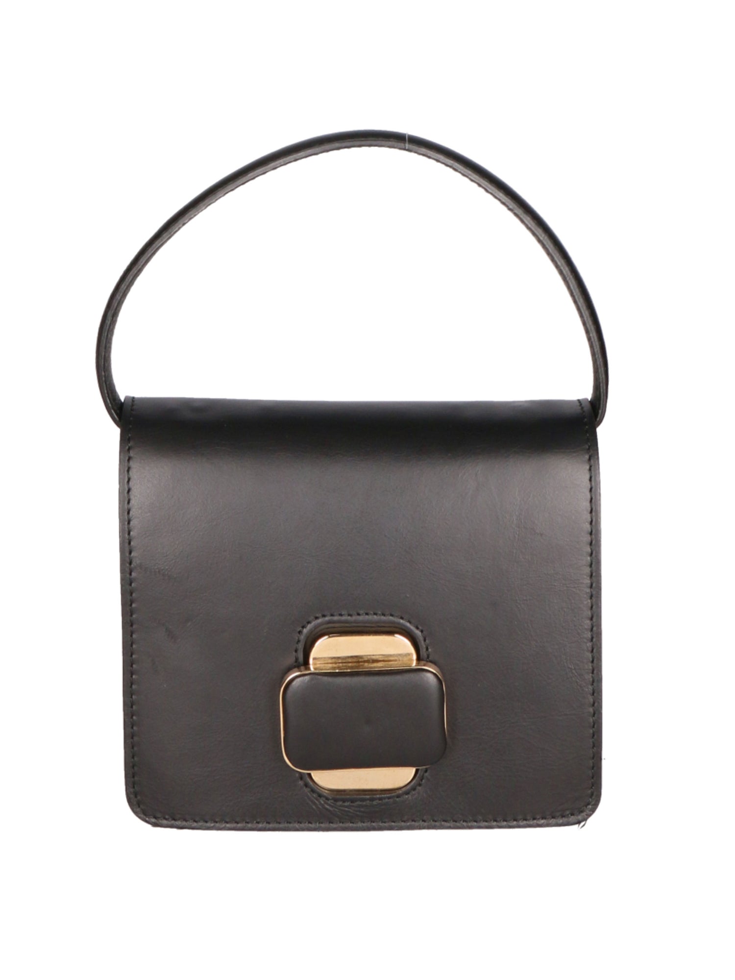 Borsa a tracolla da donna 100% pelle MYB-8035-FW-NERO My Best Bag