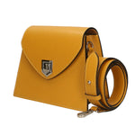 Eolara Borsa a spalla da donna Vera pelle 193842-SENAPE Gave Lux