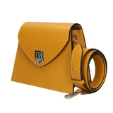 Eolara Borsa a spalla da donna Vera pelle 193842-SENAPE Gave Lux