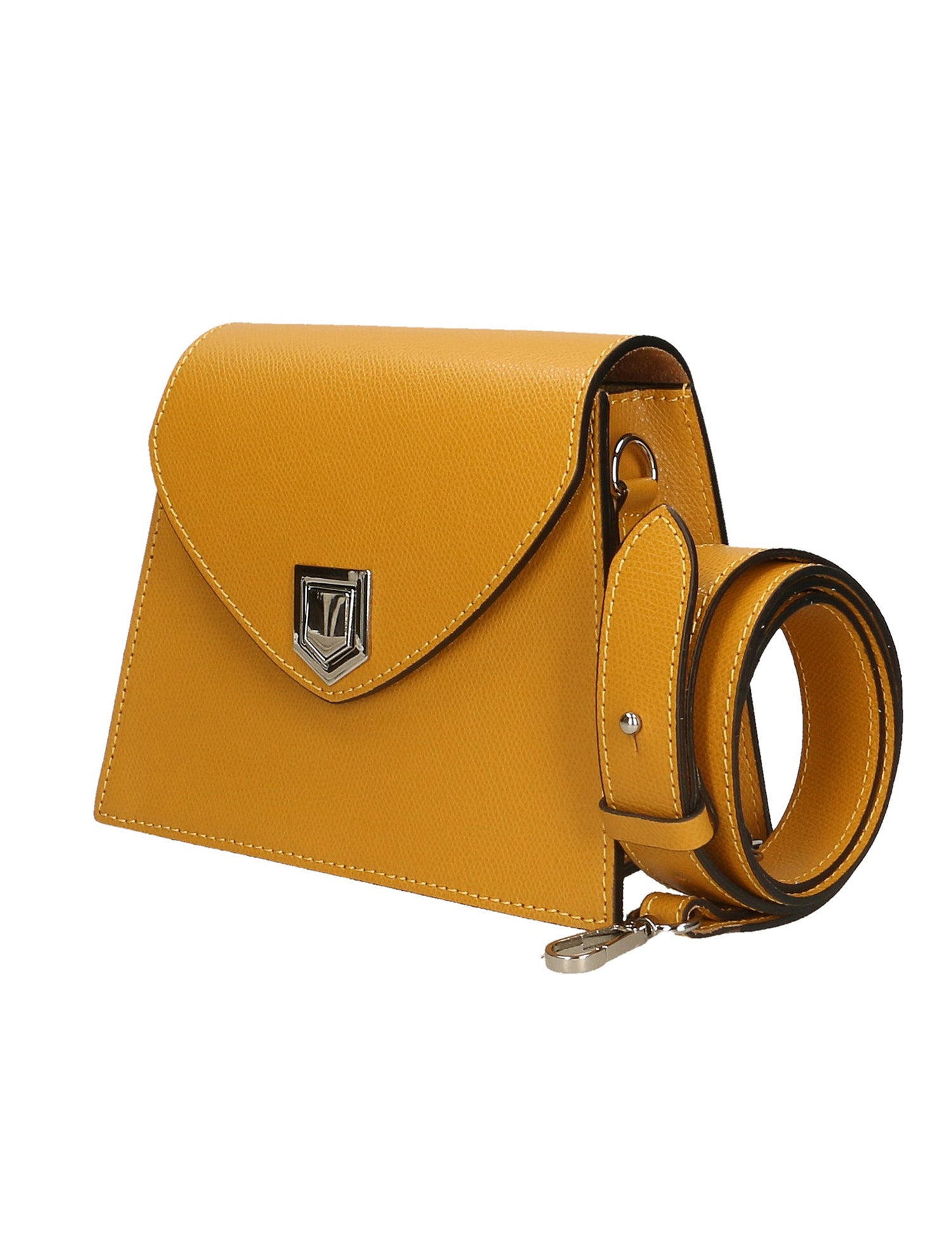 Eolara Borsa a spalla da donna Vera pelle 193842-SENAPE Gave Lux