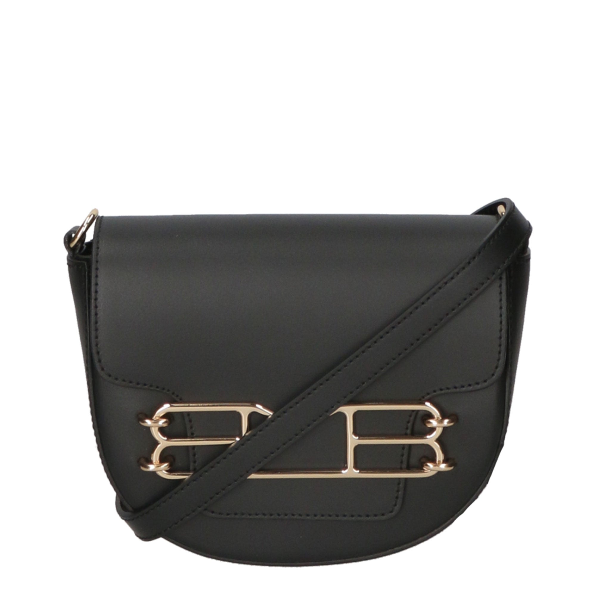 Borsa a tracolla da donna 100% pelle MYB-8009-FW-NERO My Best Bag