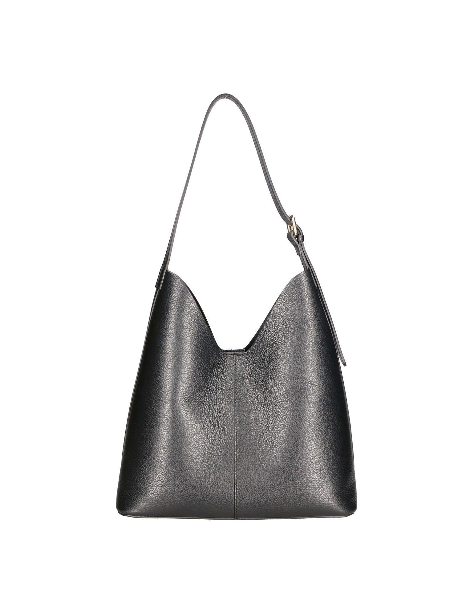 Lucetta Borsa a spalla da donna Vera pelle 04513-D28 NERO BLACK Gave Lux