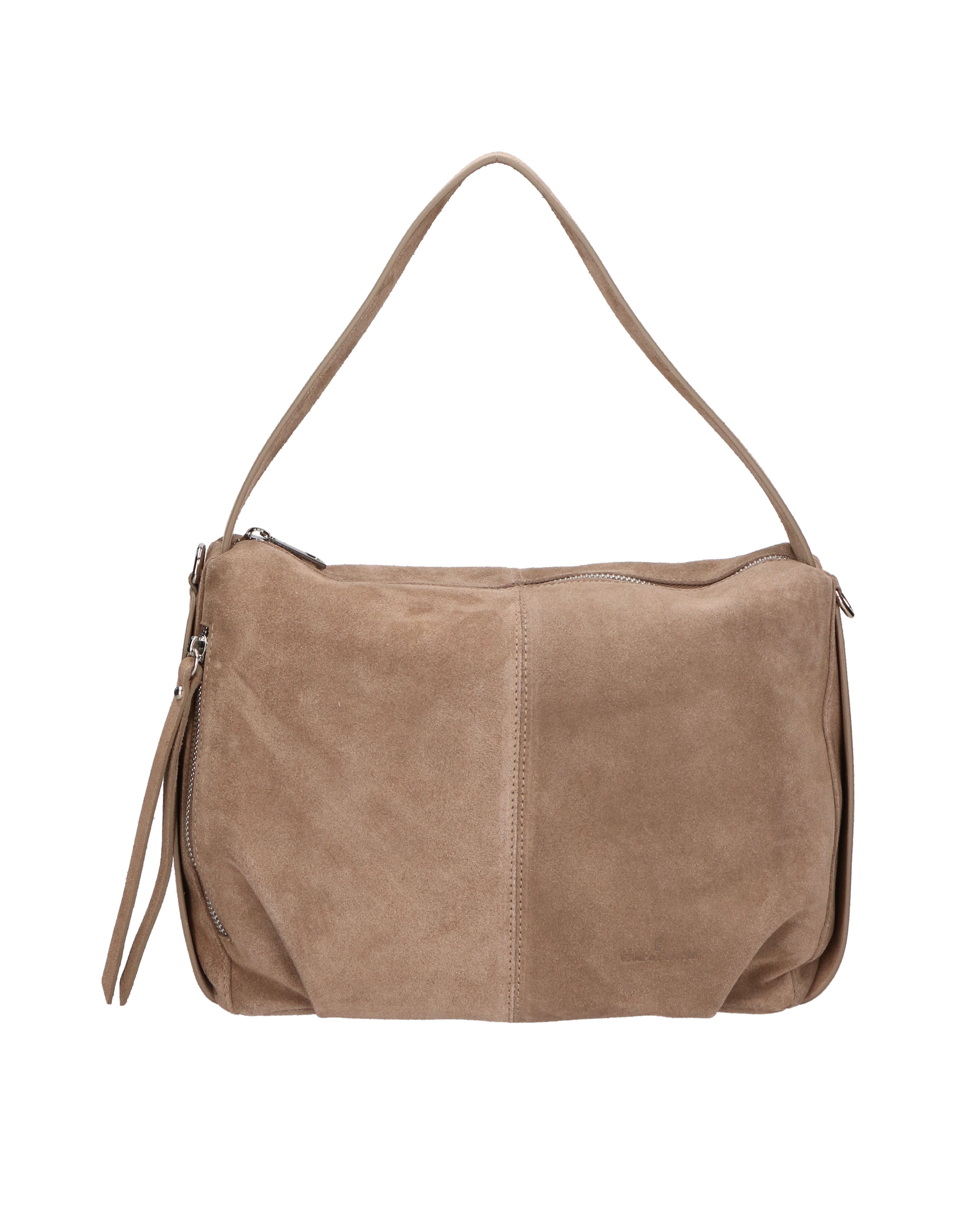 Novara Prime Borsa a spalla da donna Vera pelle 7019-009 TAUPE Chiara Ferretti