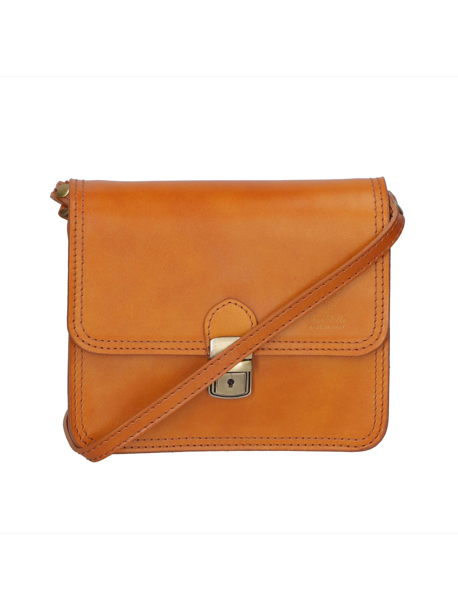 Bibiana Borsa a tracolla da donna Vera pelle 10018 1107-CUOIO Gave Lux