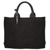 Borsa a mano da donna Misto pelle e tessuto MYB-05117-SS-12+S28 NERO My Best Bag
