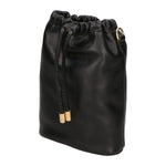 Angela Borsa a sacca da donna Vera pelle 05412-NERO BLACK Gave Lux